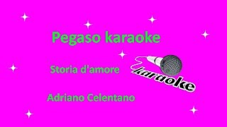 karaoke con cori Storia damore Adriano Celentano [upl. by Htelimay]