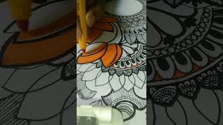 Easy Mandala Art design for beginnershow to draw mandalaDhanshree arts [upl. by Kirstyn]