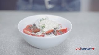 Insalata di cetrioli con capperi e coriandolo  ViviDanoneit [upl. by Ahsat]