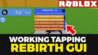 Roblox Tapping Simulator Rebirth System Scripting Tutorial [upl. by Enamrej]