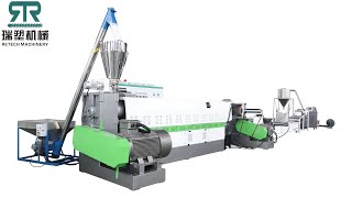 Strand Cut Pelletizing Machine For Rigid Plastic HDPE PP Recycling [upl. by Swiercz]