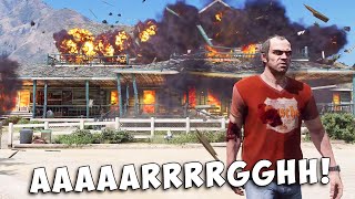 GTA 5  Trevor kills ONeil brothers and burns their farm 4K [upl. by Narah]