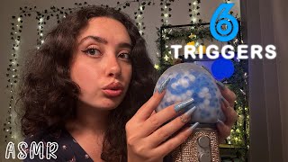 🌙 ASMR FRANÇAIS  6 TRIGGERS INTENSES SUR LE MICRO 🌊bee wrap balle xxlstickers [upl. by Bartley224]