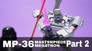 Takara Tomy MP36 Masterpiece Megatron review Part 2 デストロン メガトロン [upl. by Rodi340]