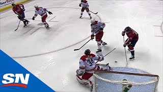 Alex Ovechkin Pump Fakes Feeds Nicklas Backstrom For TapIn Goal [upl. by Junna]