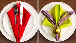 31 FESTIVE NAPKIN FOLD IDEAS [upl. by Diraf343]