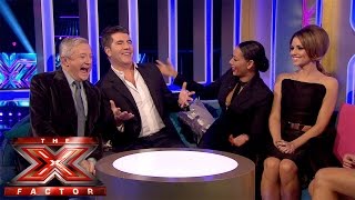 The Judges react to tonights elimination  Live Results Wk 6  The Xtra Factor UK 2014 [upl. by Ynatil]