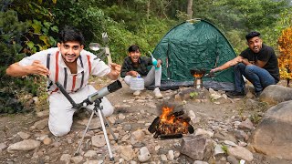 Overnight survival challenge with amazing camping gadgets in forest [upl. by Sulrac]