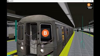 OpenBVE B Bedford Park Blvd To Brighton Beach R68A [upl. by Tisman]