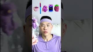 🍇🍆💜🎧ASMR Purplethemed Mukbang  Perfect for Sleepimmersive asmr [upl. by Gerek]