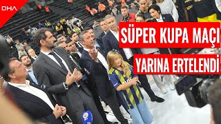 FIBA Kadınlar Süper Kupa maçı çıkan olaylar nedeniyle yarına ertelendi [upl. by Eenwahs]