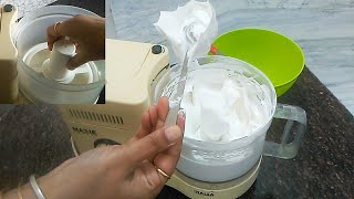 5 min Whip Cream in Food Processor  How to make perfect whip cream in food processor [upl. by Ailegra340]