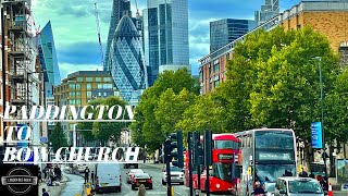 Sunday LONDON 4K BUS 205 Ride from Paddington to Bow Church Join me [upl. by Derte165]