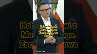 Hołownia drwi z Morawieckiego Zacytował słowa piosenki hołownia morawiecki sejm [upl. by Yrroc]