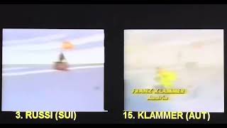 Klammer Russi side by side Comparison Olympic Downhill Race 1976 Innsbruck [upl. by Tallou]