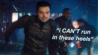 bucky and sam being iconic quotcoworkersquot ft zemo amp sharon tfatws ep 3 [upl. by Coltun]