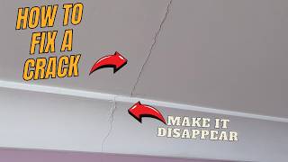 How to fix a crack in a ceiling or cornice  DIY [upl. by Ajile81]