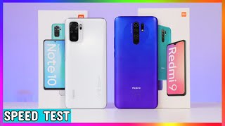 Redmi NOTE 10 vs Redmi 9 🔥 ¿Cuál es más rápido😱🔥Snapdragon 678 vs Helio G80  Speed Test 😱🔥 [upl. by Ttej878]