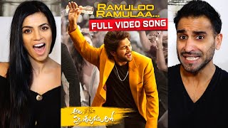 RAMULOO RAMULAA  Ala Vaikunthapurramuloo  Allu Arjun  Full Video Song REACTION [upl. by Antoinette]