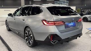 New BMW 5 SERIES Touring 2024  visual REVIEW beautiful ESTATE i5 M60 [upl. by Chemaram]