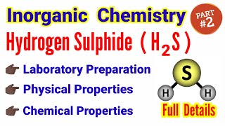 Inorganic ChemistryLab preparation of Hydrogen Sulphide H2S Physical and chemical properties wbbse [upl. by Darren205]