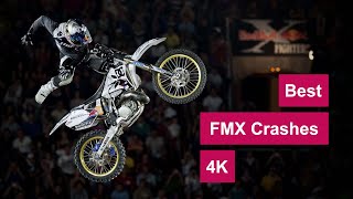 Best FMX Freestyle Motocross Crashes 4K [upl. by Bedell]