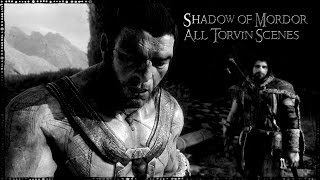 Shadow of Mordor All Torvin The Dwarf Scenes [upl. by Lorak]