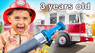 Transforming our Son into a Real FIREFIGHTER [upl. by Eelsnia]