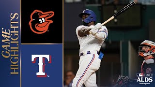 Orioles vs Rangers ALDS Game 3 Highlights 101023  MLB Highlights [upl. by Ime]