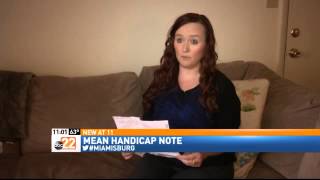 Handicapped Woman Fights Back After Rude Note [upl. by Flint]