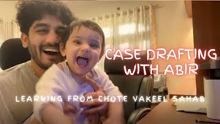 Chote Cute Vakeel Sahab ne aaj Drafting sikhayi  ABIR  KIDS  sharmajikabeta  GAURAV  SHARMA [upl. by Atiuqrahs]