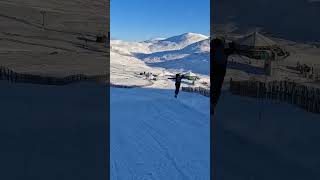 Bluebird Skiing at Glenshee Ski Centre  Ski Scotland skiing glensheeskicentre scotland [upl. by Sanjiv319]