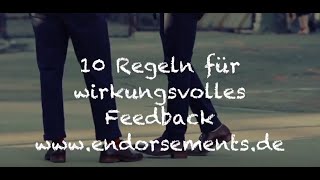 Diese 10 Feedbackregeln sollten Sie kennen [upl. by Deering]