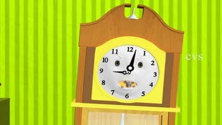 Hickory dickory Dock Nursery Rhyme  3D Animation English Rhymes amp Songs for children [upl. by Gabe]