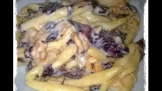 pasta radicchio gorgonzola e noci [upl. by Enyalaj109]