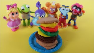 Muppet Babies Toys Pretend Play Play doh BBQ Kermit Miss Piggy Foggy Bear [upl. by Ordnael]