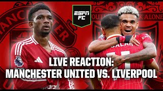 LIVE Liverpool DESTROY Manchester United 😱 Premier League reaction  ESPN FC [upl. by Hcirdeirf]