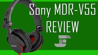 Sony MDRV55BR DJ Style Headphones  Unboxing and Review [upl. by Namijneb]