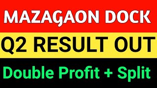 Mazagaon Dock Q2 Result out  Mazagaon Dock share latest news  share market [upl. by Nnaeiluj804]