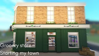 BUILDING A GROCERY STORE IN BLOXBURG [upl. by Campball]