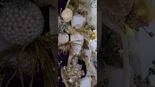 HER MAJESTY STUNNING PURPLE GOLDWHITE CHRISTMAS TREE STYLING 2024 [upl. by Erasmo]