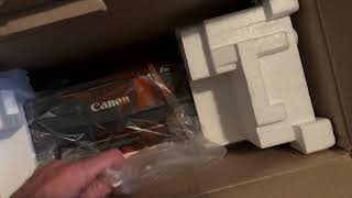 Canon Pixma TS202 Printer Unboxing [upl. by Nyliram]