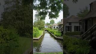 Giethoorn Netherlands such a beautiful village carfree shorts [upl. by Riabuz128]