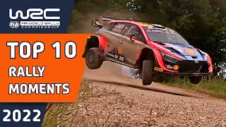 Top 10 Rally Moments Of The 2022 WRC Season [upl. by Diba60]