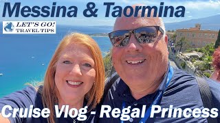 MEDITERRANEAN CRUISE VLOG MESSINA TAORMINA SICILY MOUNT ETNA VOLCANO REGAL PRINCESS JUNE 2022 [upl. by Leiuqese]