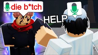 Roblox The Strongest Battlegrounds VOICE CHAT is TOO TOXIC [upl. by Arramas]