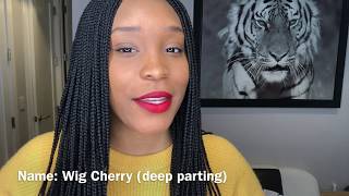 Khennyesther Wig Review Wig Cherry deep parting [upl. by Siuqram]