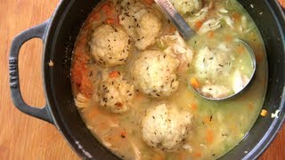 Simple Homemade Chicken and Dumplings  SAM THE COOKING GUY [upl. by Aizat]