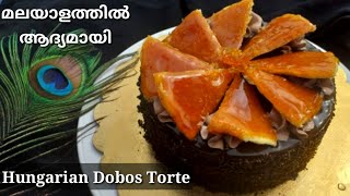 Hungarian Dobos Torte  ഹങ്കറിയൻ ഡോബോഷ് കേക്ക്  Cake Recipe  Dobos Torte  Cake  Ummees kitchen [upl. by Iila413]