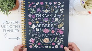 My Favorite Homeschool Planner Flip Through  New 20242025 Well Ordered Homeschool Planner [upl. by Tiphani]